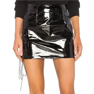 Danielle Guizio DG Devoiler Skirt in Black